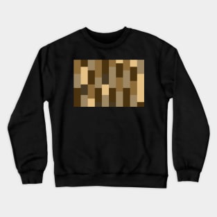 Abstract striped bars brown Crewneck Sweatshirt